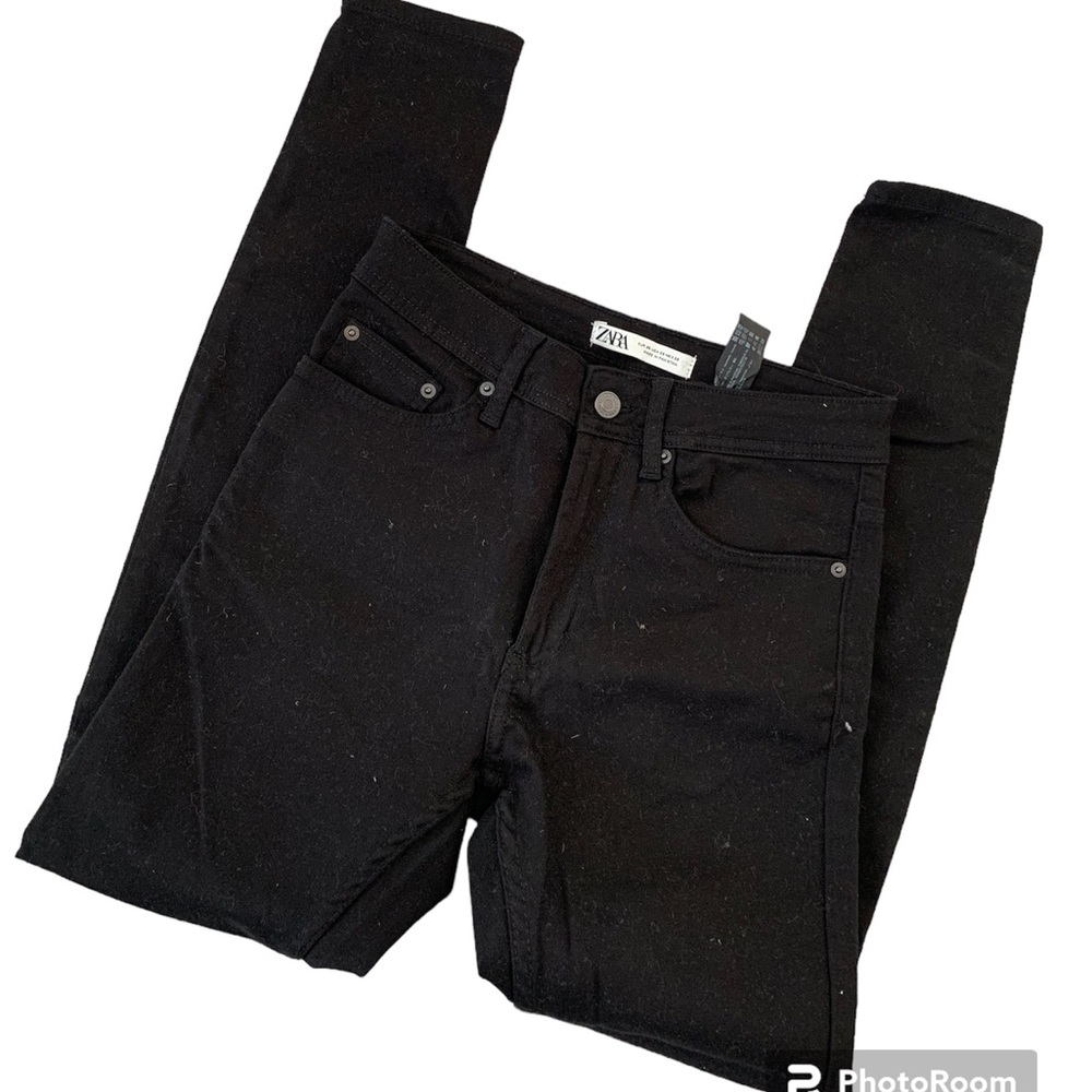 Zara high waisted black pants sz 29